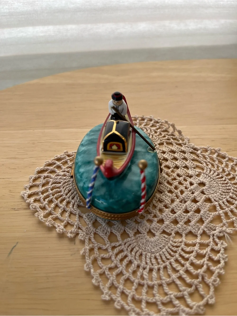 Limoge Gondola Trinket Box